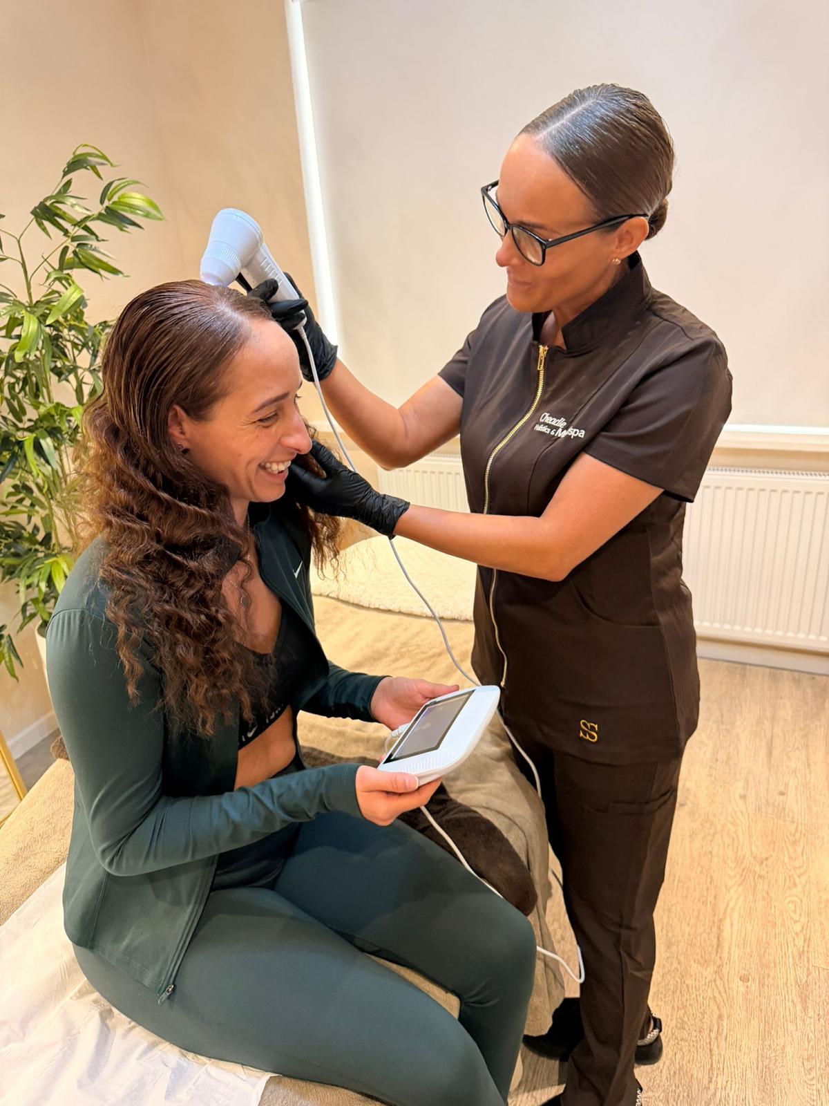 Scalp treatment detail